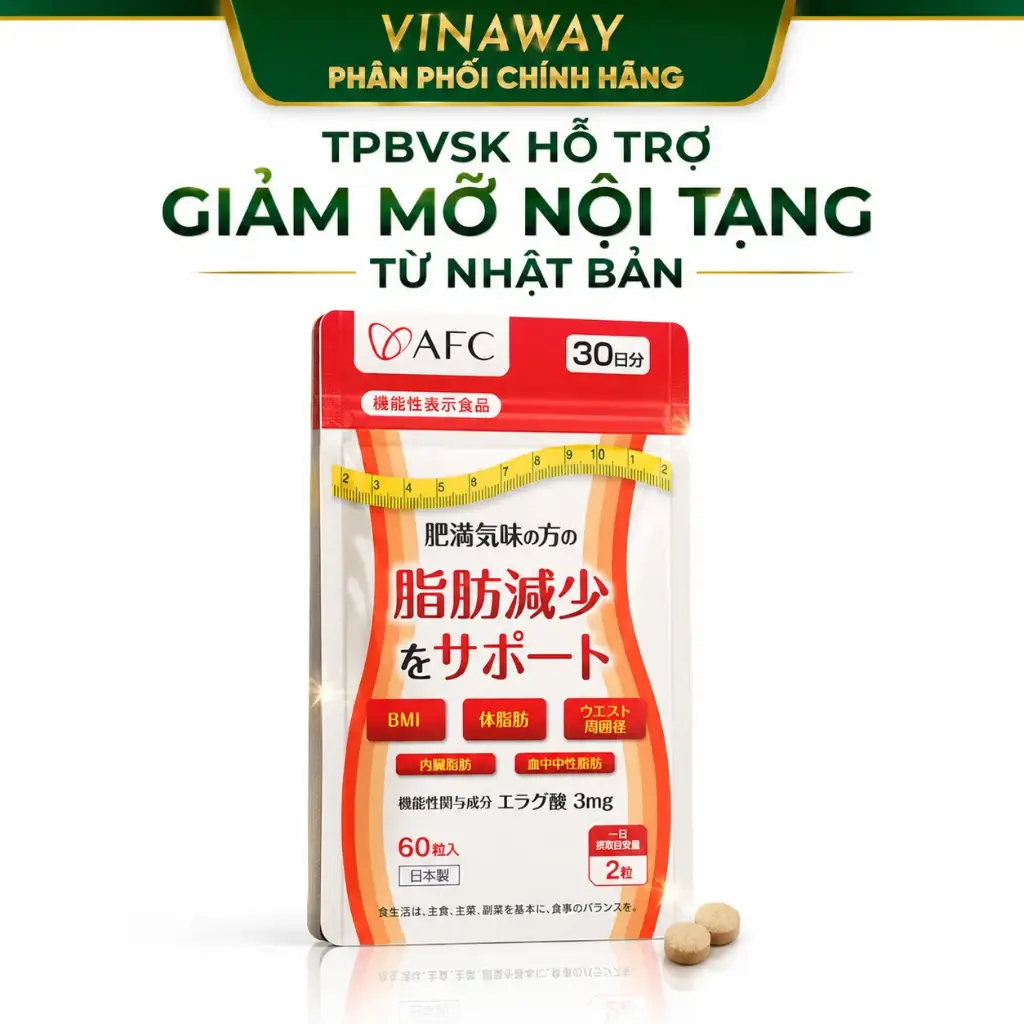 AFC ELLAGIC ACID - HỖ TRỢ GIẢM MỠ NỘI TẠNG